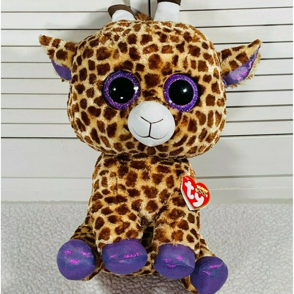 Justice Exclusive Beanie Boos - "Safari" Giraffe 16" Large Plush